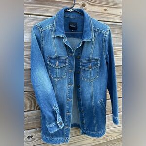 LIVERPOOL Los Angeles High Low Denim Jacket Shirt Jacket Women’s Size M